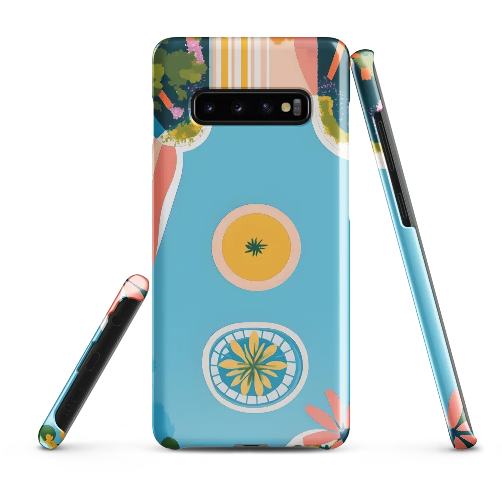 Harmony in Color: An Aerial Garden Perspective | Phone Case |  S10 Plus | Snap Case | Glossy