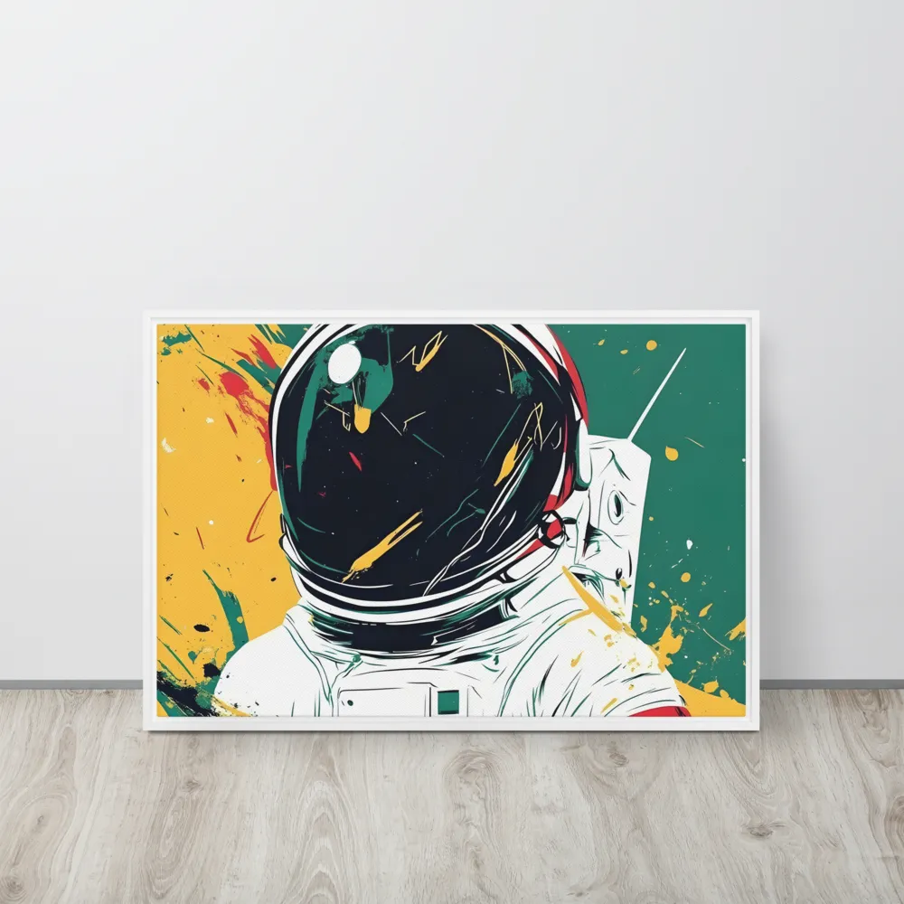 Galactic Explorer: A Modern Odyssey | Canvas with White Frame | 20″×30″