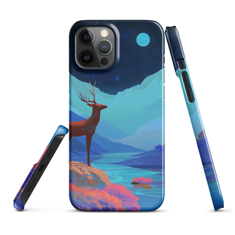 Cosmic Serenity: The Starlit Stag | Phone Case |  12 Pro Max | Snap Case | Glossy