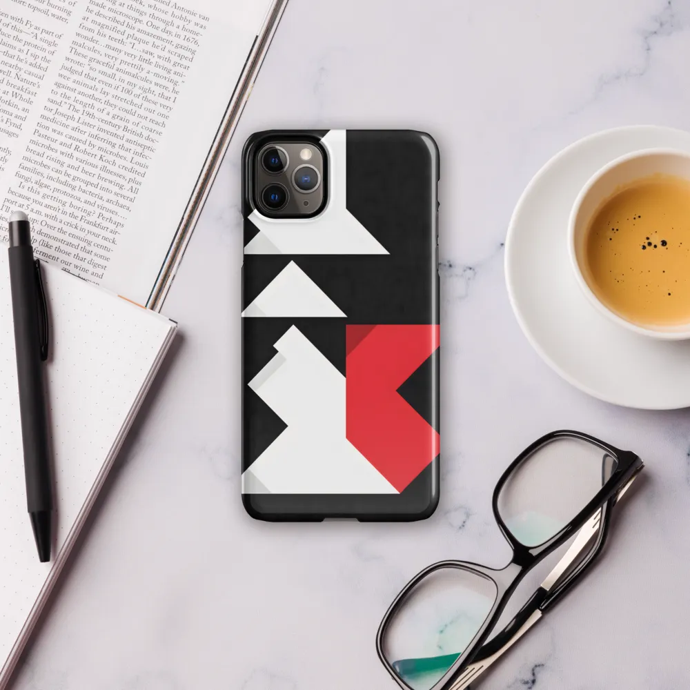 Geometric Symphony in Contrast | Phone Case |  11 Pro Max | Snap Case | Glossy