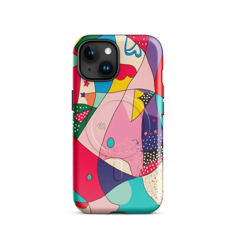 Playful Geometry in Color | Phone Case |  15 | MagSafe® Tough Case | Glossy