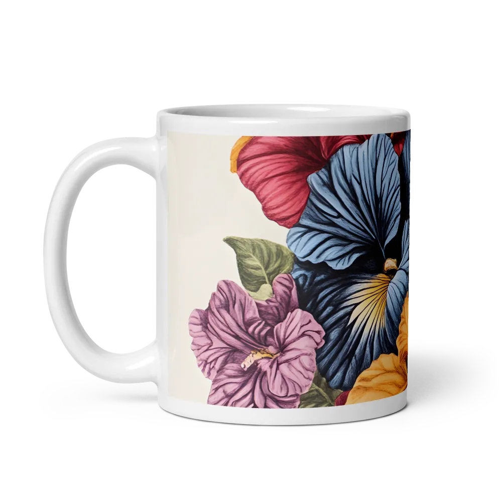 Floral Symphony in Color | Mug with White inside | 11 oz