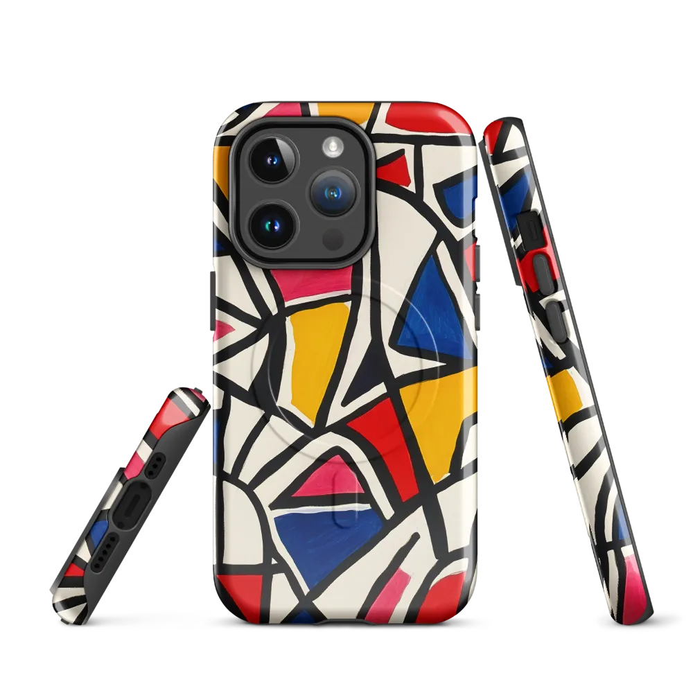 Vibrant Geometric Harmony | Phone Case |  14 Pro | MagSafe® Tough Case | Glossy