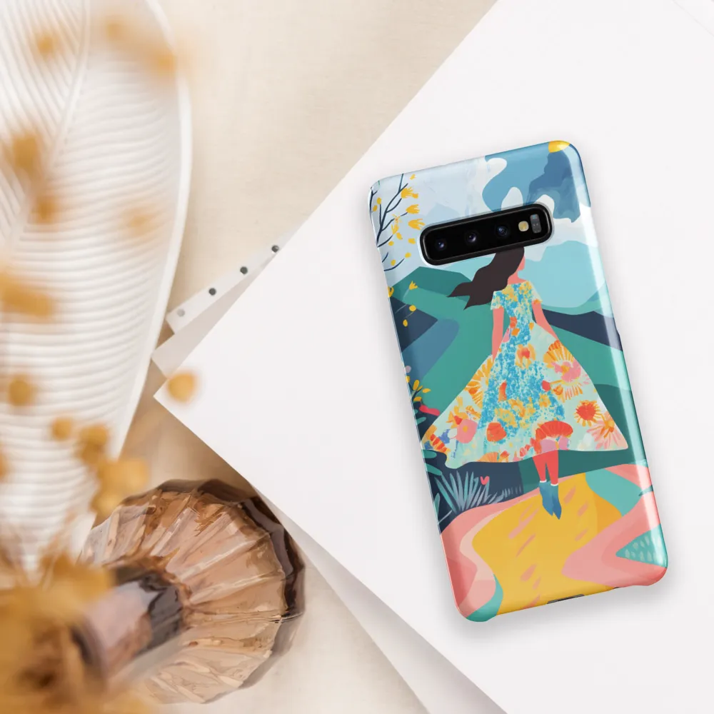 Walking into Colorful Serenity | Phone Case |  S10 Plus | Snap Case | Glossy