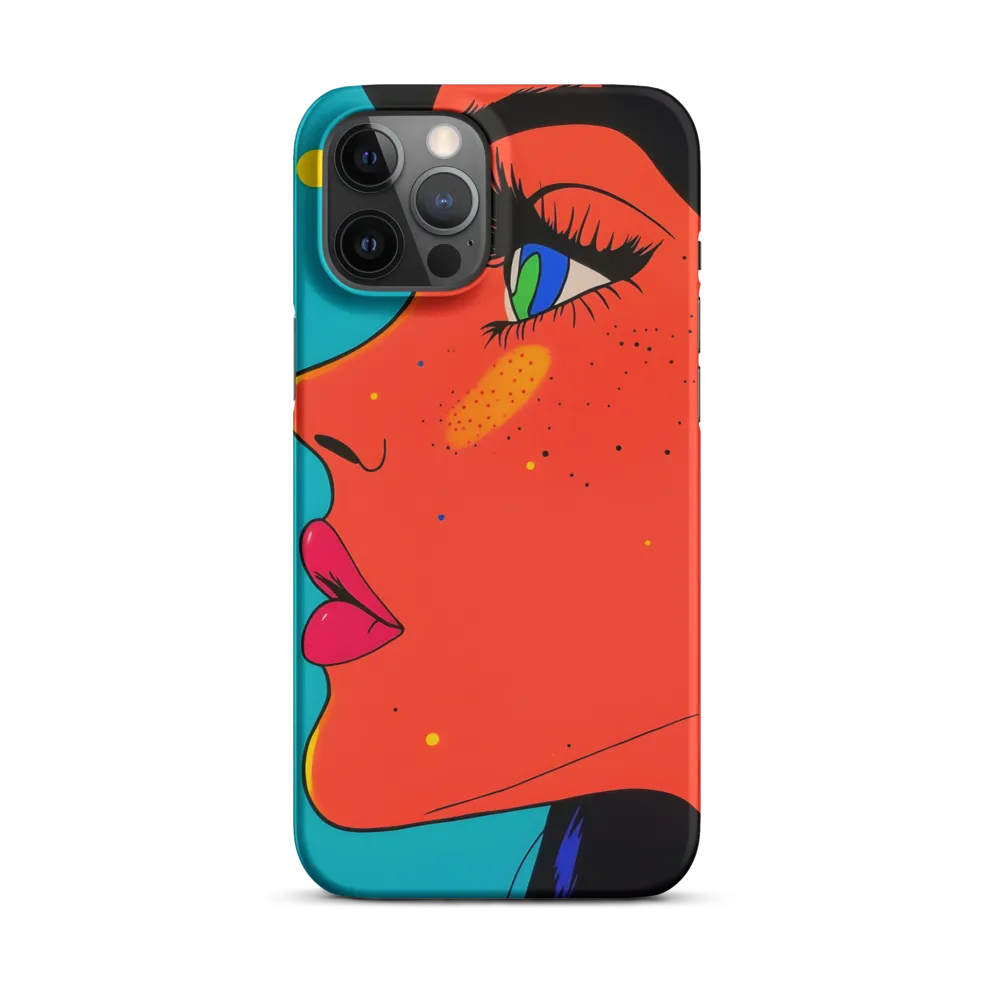 Vibrant Feminine Profile in Pop Art