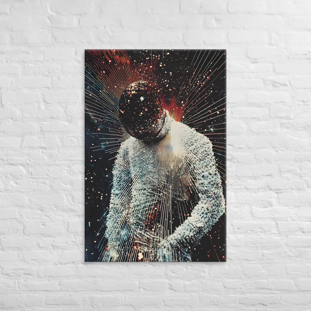 Ethereal Astronaut: A Journey Through the Cosmos | Canvas | 32″×48″