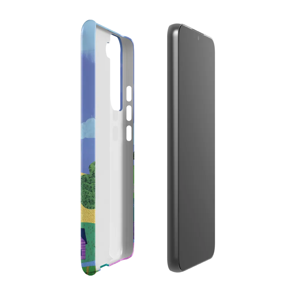 Whimsical Hills and Quaint Homes | Phone Case |  S22 Plus | Snap Case | Matte