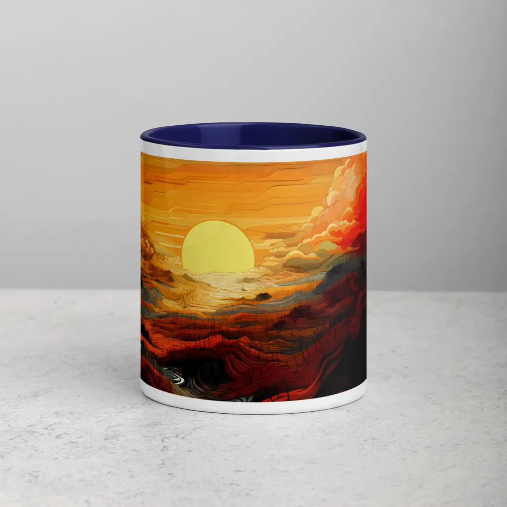 Abstract Sunset Landscape | Mug