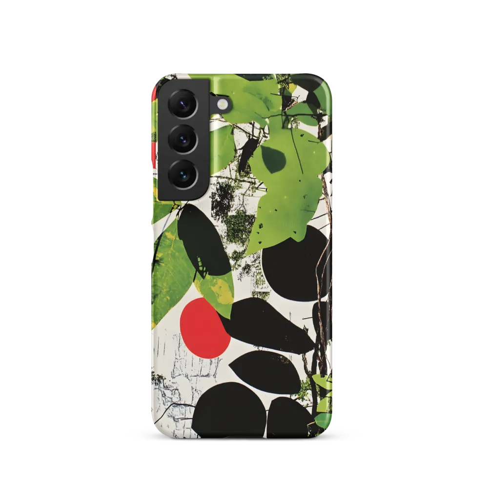 Nature's Geometry: A Contemporary Collage | Phone Case |  S22 | Snap Case | Matte