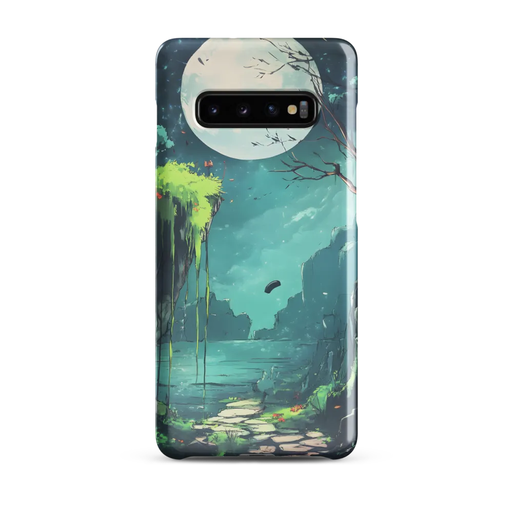 Moonlit Serenity: A Fantastical Landscape | Phone Case |  S10 Plus | Snap Case | Glossy