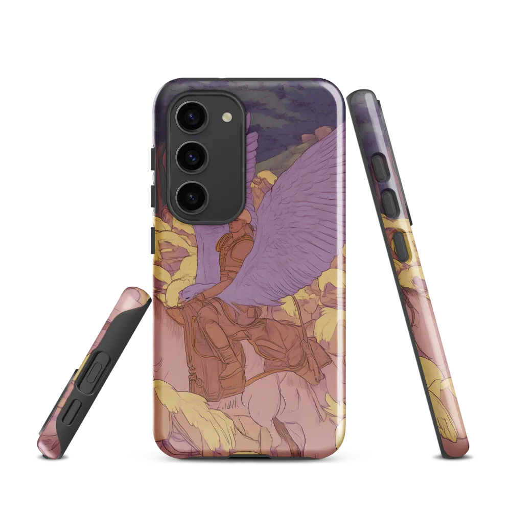 The Winged Guardian | Phone Case |  S23 | Tough Case | Glossy
