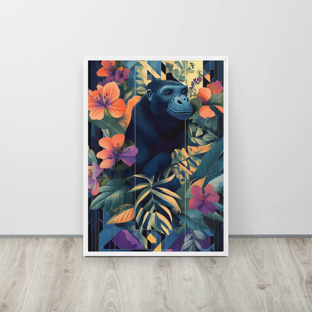 Harmony of Nature and Geometry | Canvas with White Frame | 20″×28″