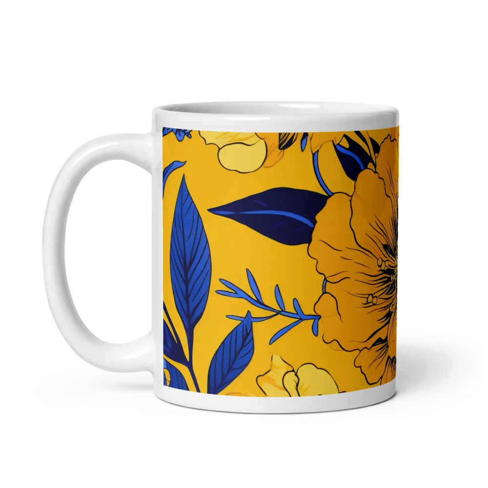 Vibrant Floral Harmony | Mug with White inside | 11 oz