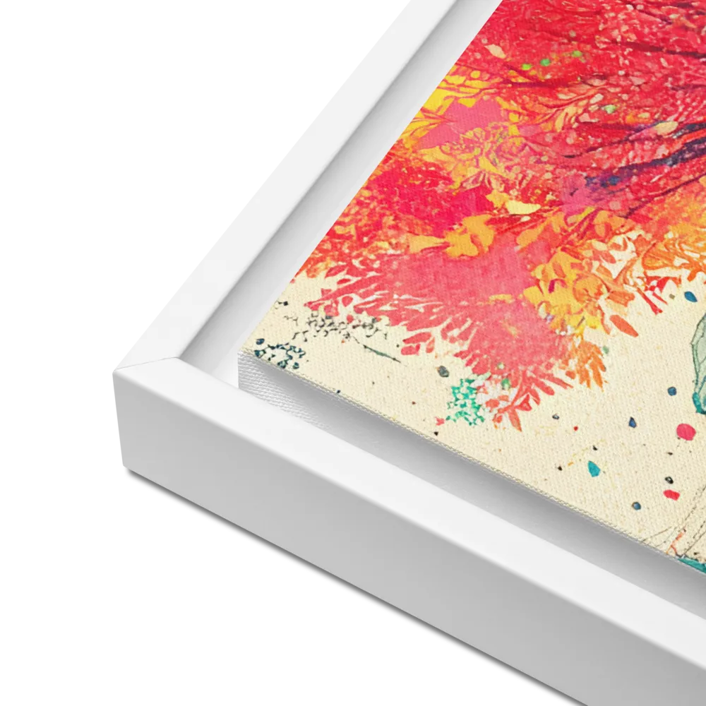 Whispers of Urban Dreams | Canvas with White Frame | 18″×24″
