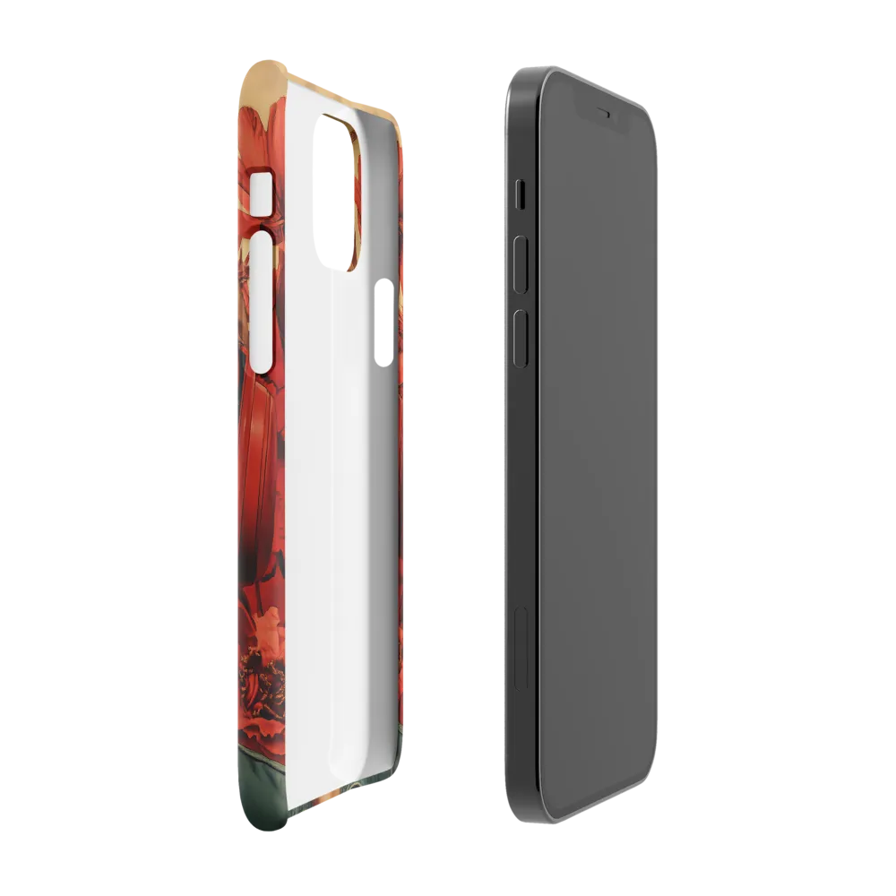 Defiant Portrait in a Floral Realm | Phone Case |  12 | Snap Case | Glossy