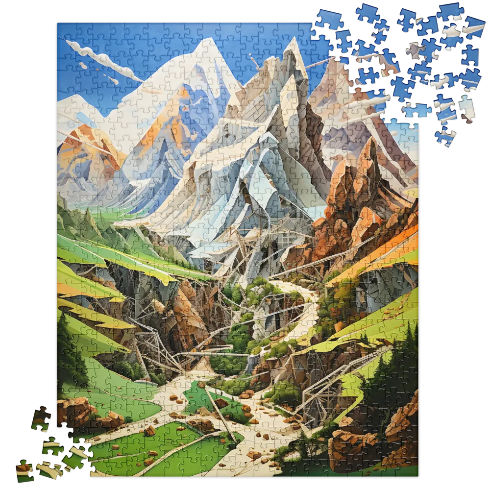 Geometric Symphony of Nature | Jigsaw Puzzle | 520 pieces