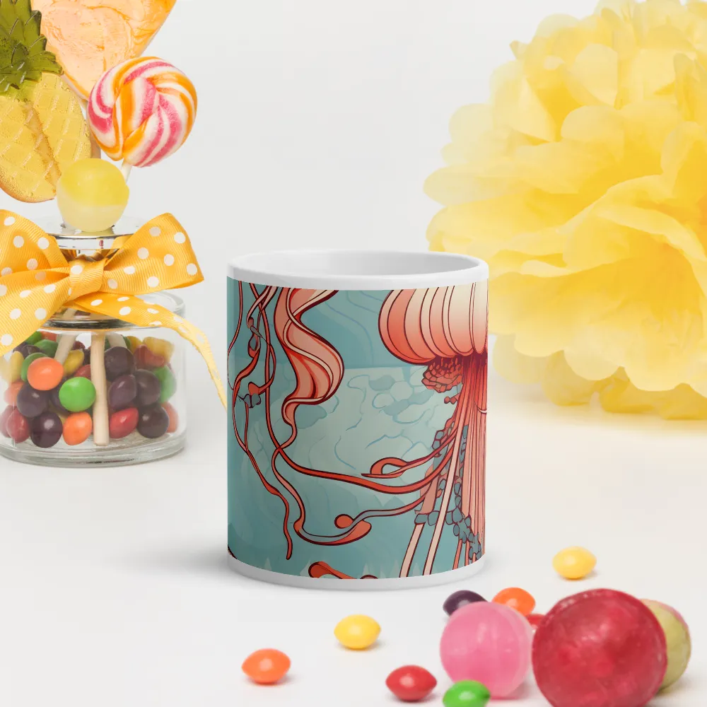 Ethereal Dance of Jellyfish | Mugs | Multiple Sizes & Colors