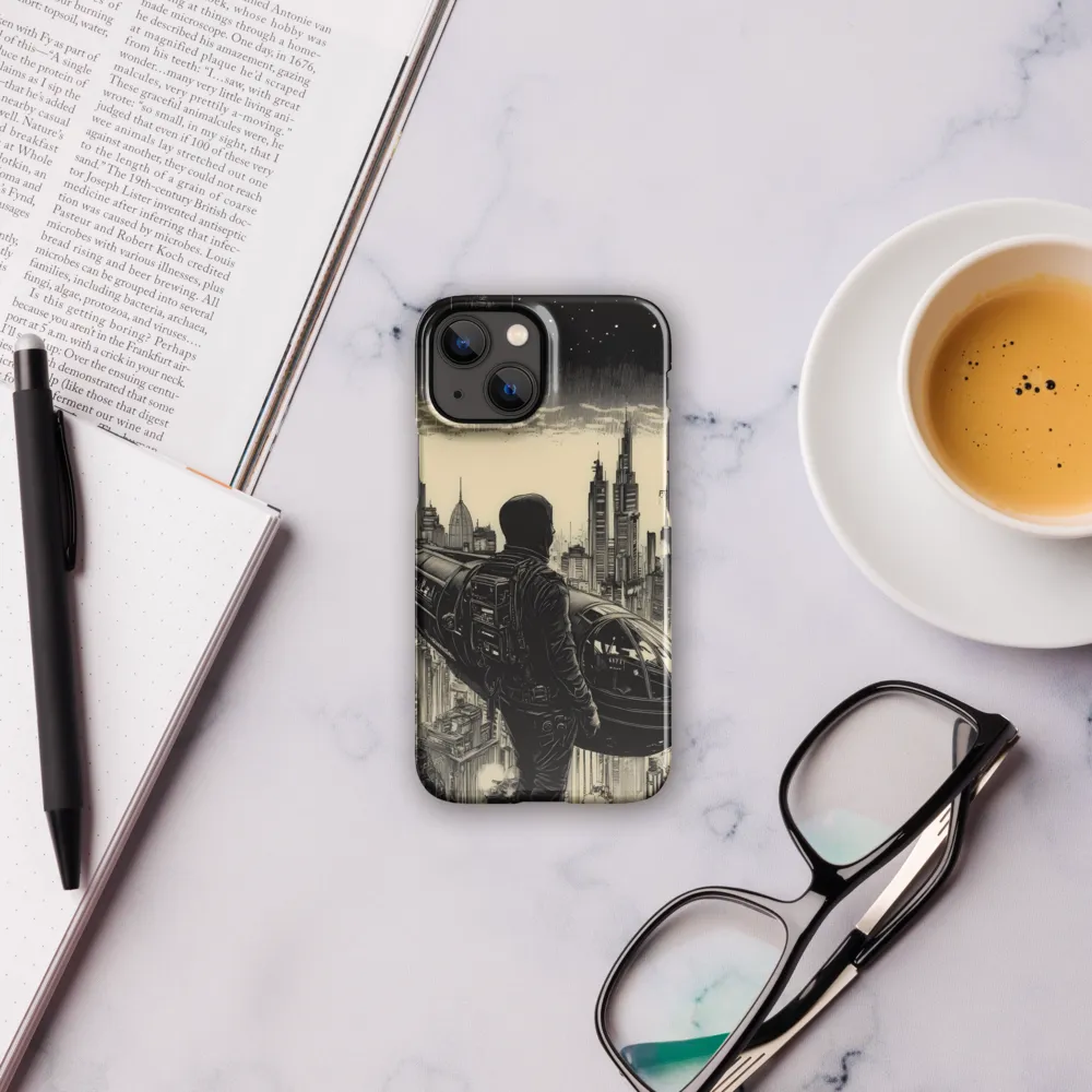 Pilot of the Dystopian Skies | Phone Case |  13 Mini | Snap Case | Glossy