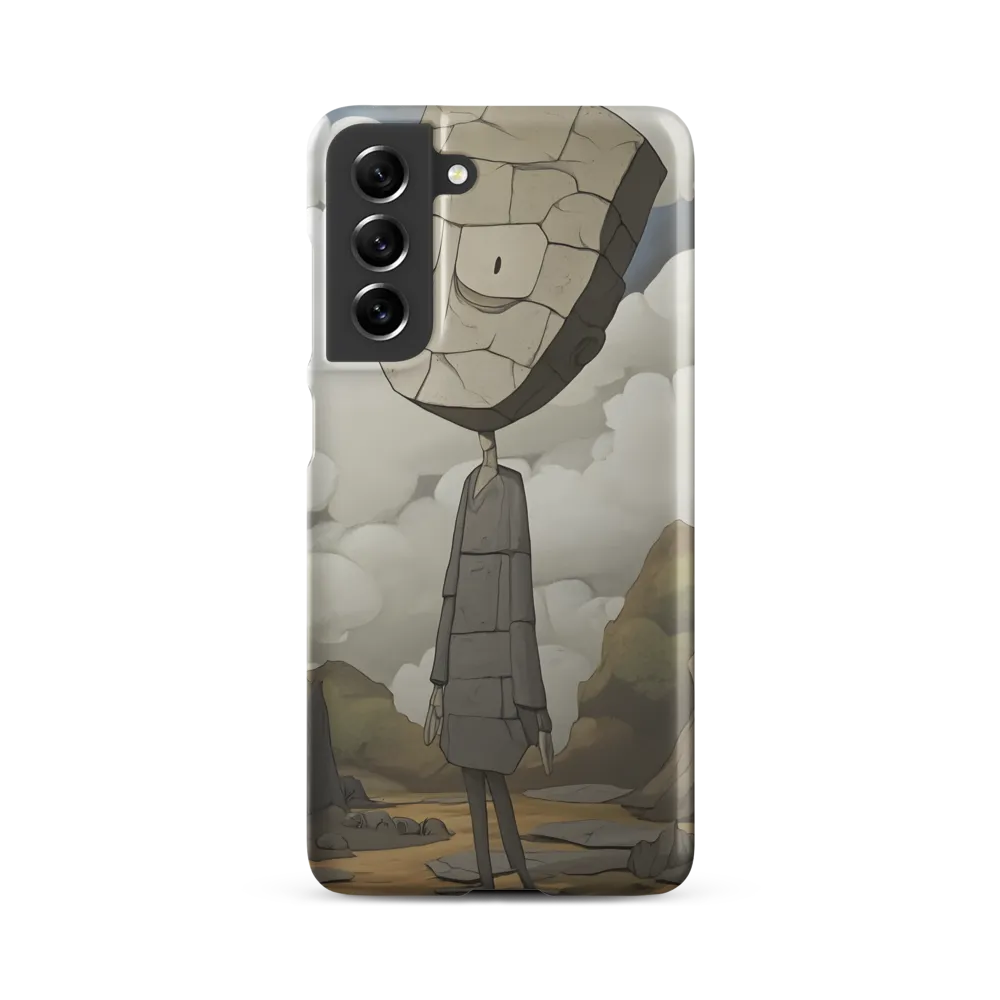 Whimsical Stone Figure in a Rocky Landscape | Phone Case |  S21 FE | Snap Case | Matte