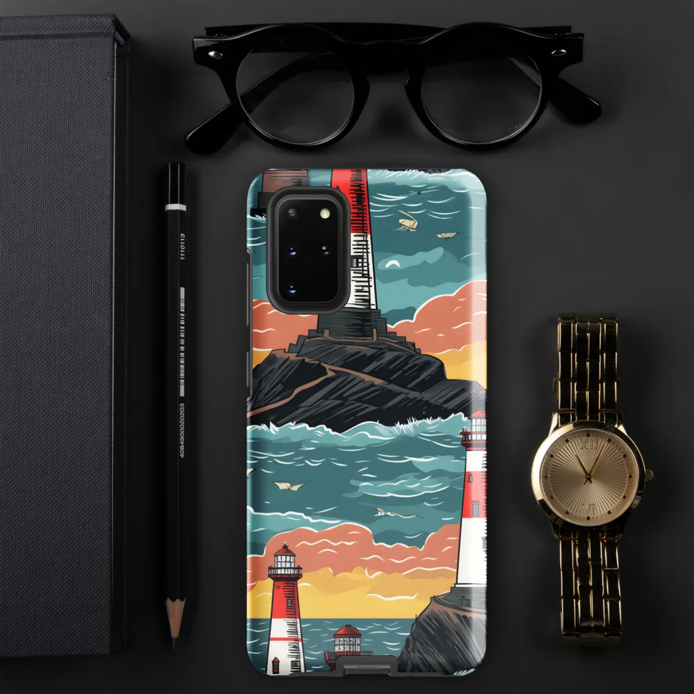 Lighthouses in a Whimsical Ocean