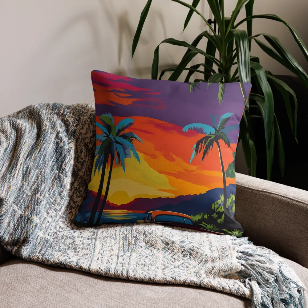 Sunset Drive | Pillow | 22″×22″