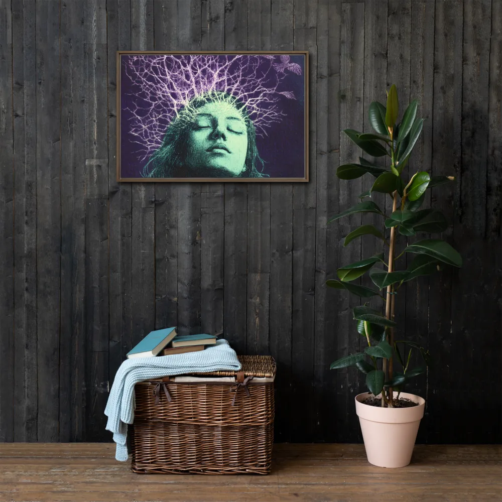 Whispers of Freedom | Canvas with Brown Frame | 20″×30″