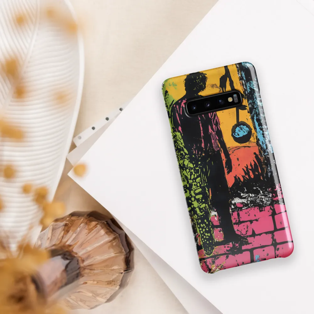 Urban Solitude: A Graffiti Journey | Phone Case |  S10 Plus | Snap Case | Glossy