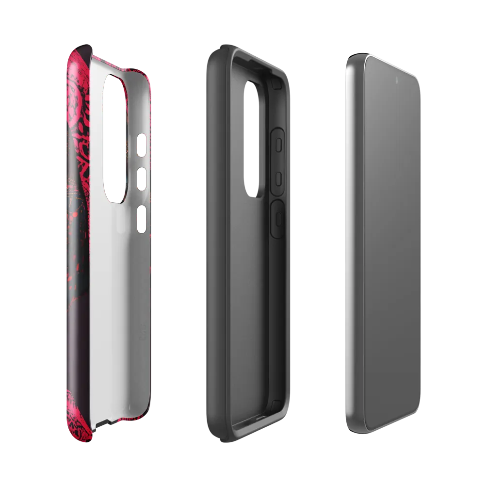 Neon Adornments: A Portrait of Cultural Expression | Phone Case |  S23 | Tough Case | Glossy