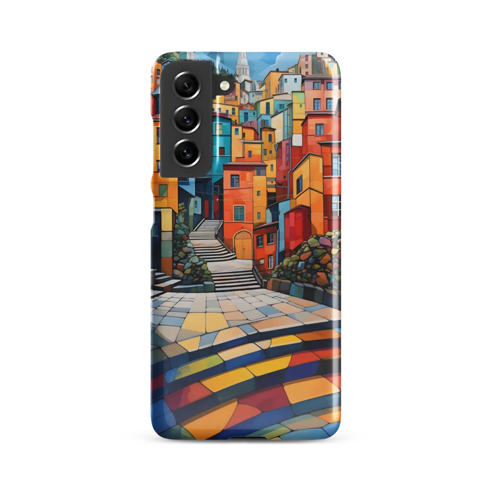 Vibrant Village: A Cubist Journey