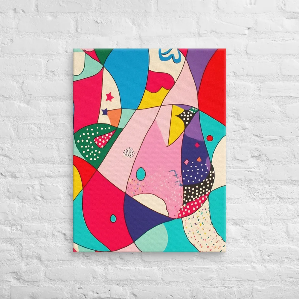 Playful Geometry in Color | Canvas | 24″×32″