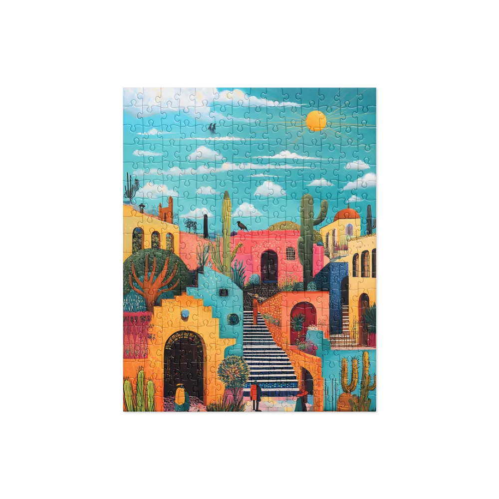 Colorful Architectural Harmony | Jigsaw Puzzle | 252/520 pieces