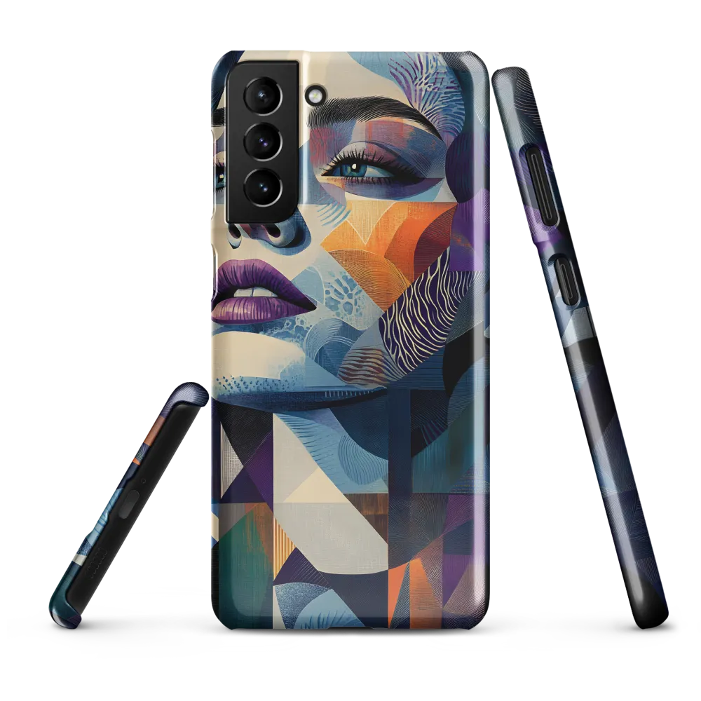 Fragmented Mystery: A Modern Portrait | Phone Case |  S21 Plus | Snap Case | Glossy