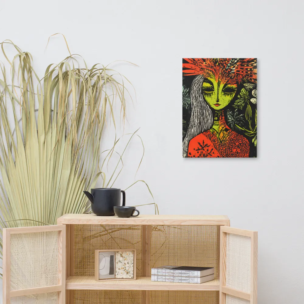 Mystical Flora: A Surreal Portrait