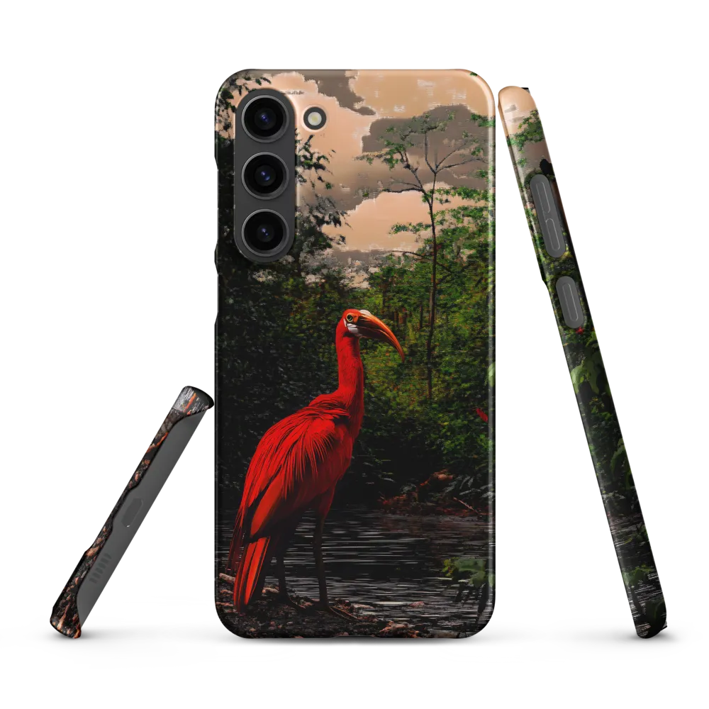 Enigmatic Elegance: The Scarlet Observer