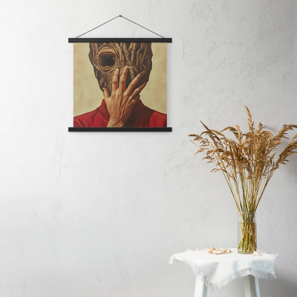 The Mask of Roots | Poster With Black Wood Hanger | 18″×18″