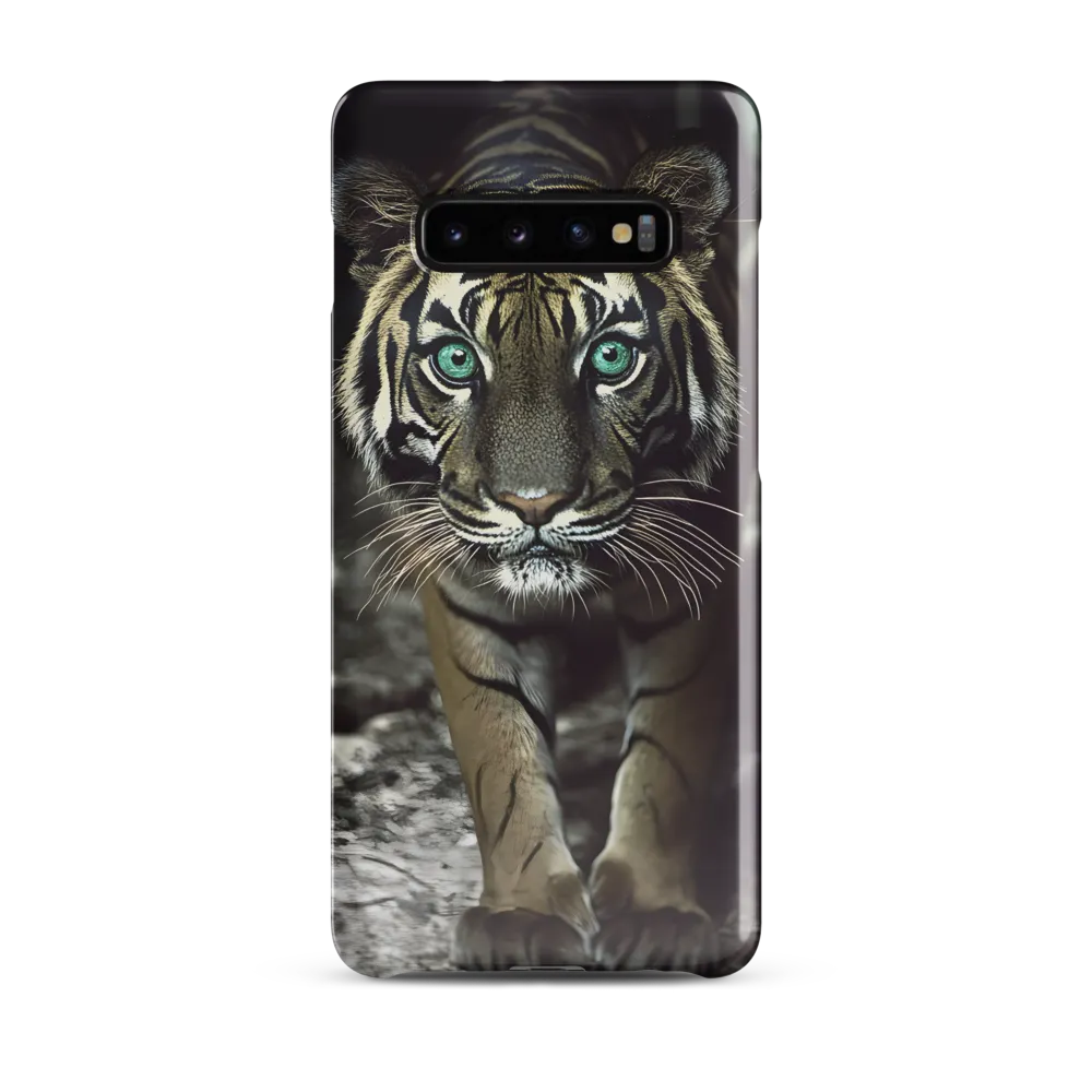 Majestic Gaze: The Tiger's Presence | Phone Case |  S10 Plus | Snap Case | Glossy