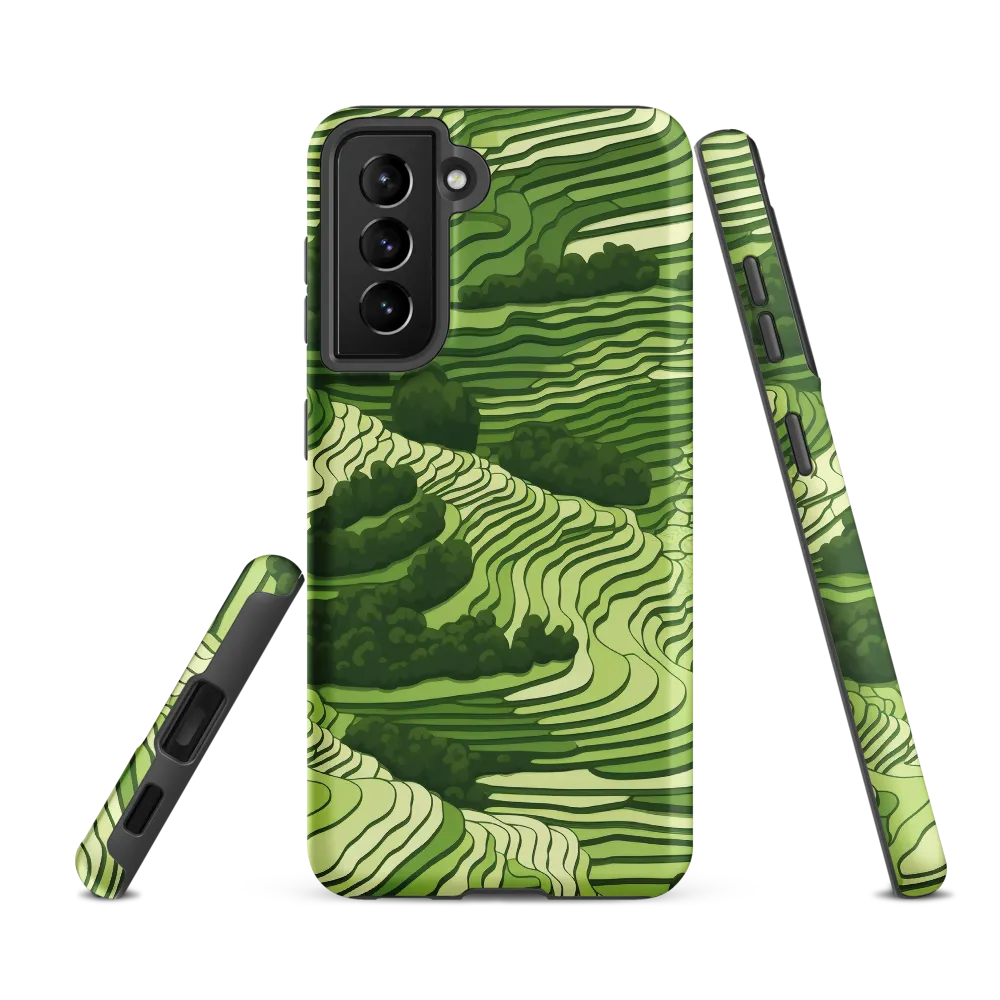 Waves of Green: An Abstract Landscape