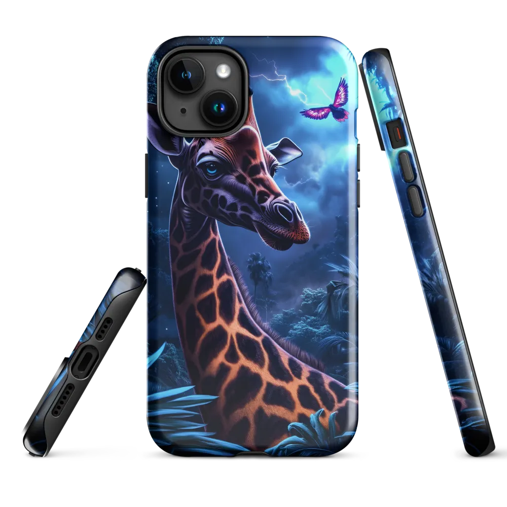 Mystical Giraffe in Twilight Jungle