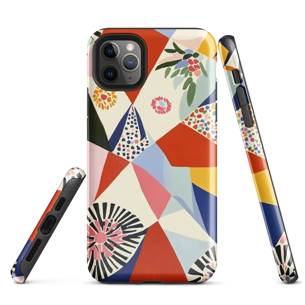 Vibrant Geometric Harmony | Phone Case |  11 Pro Max | Tough Case | Glossy