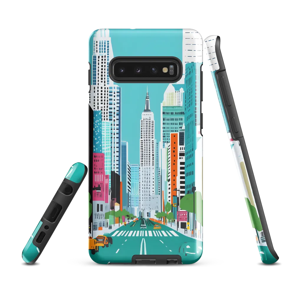 Urban Symphony: A Modern Cityscape | Phone Case |  S10 Plus | Tough Case | Glossy