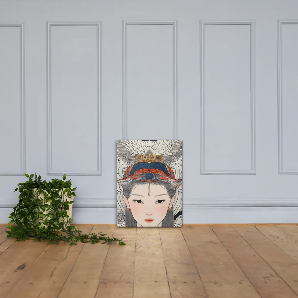 Serenity in Myth: A Traditional Portrait | Canvas | 18″×24″
