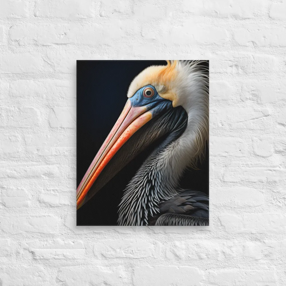 Majestic Portrait of a Pelican | Canvas | 16″×20″