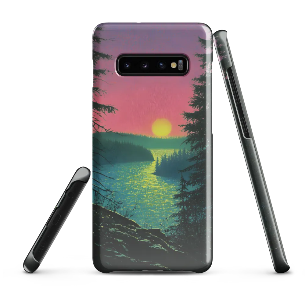 Serene Sunset by the Tranquil River | Phone Case |  S10 Plus | Snap Case | Glossy