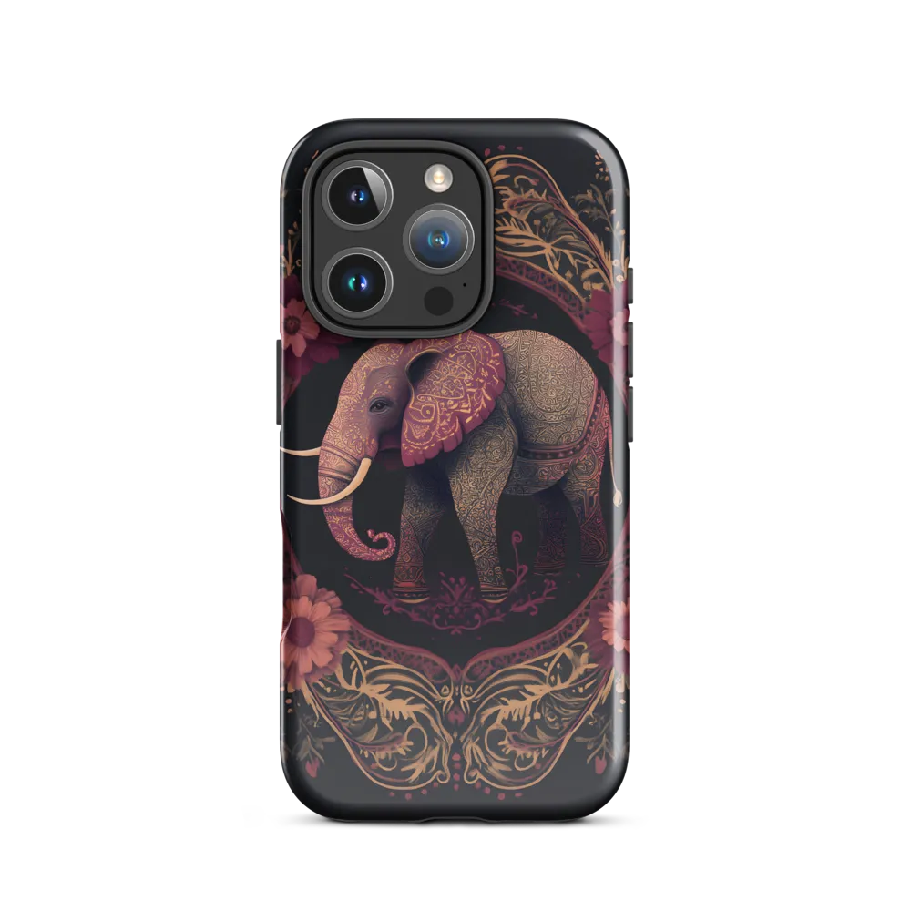 Regal Reverie: The Ornate Elephant | Phone Case |  16 Pro | Tough Case | Glossy