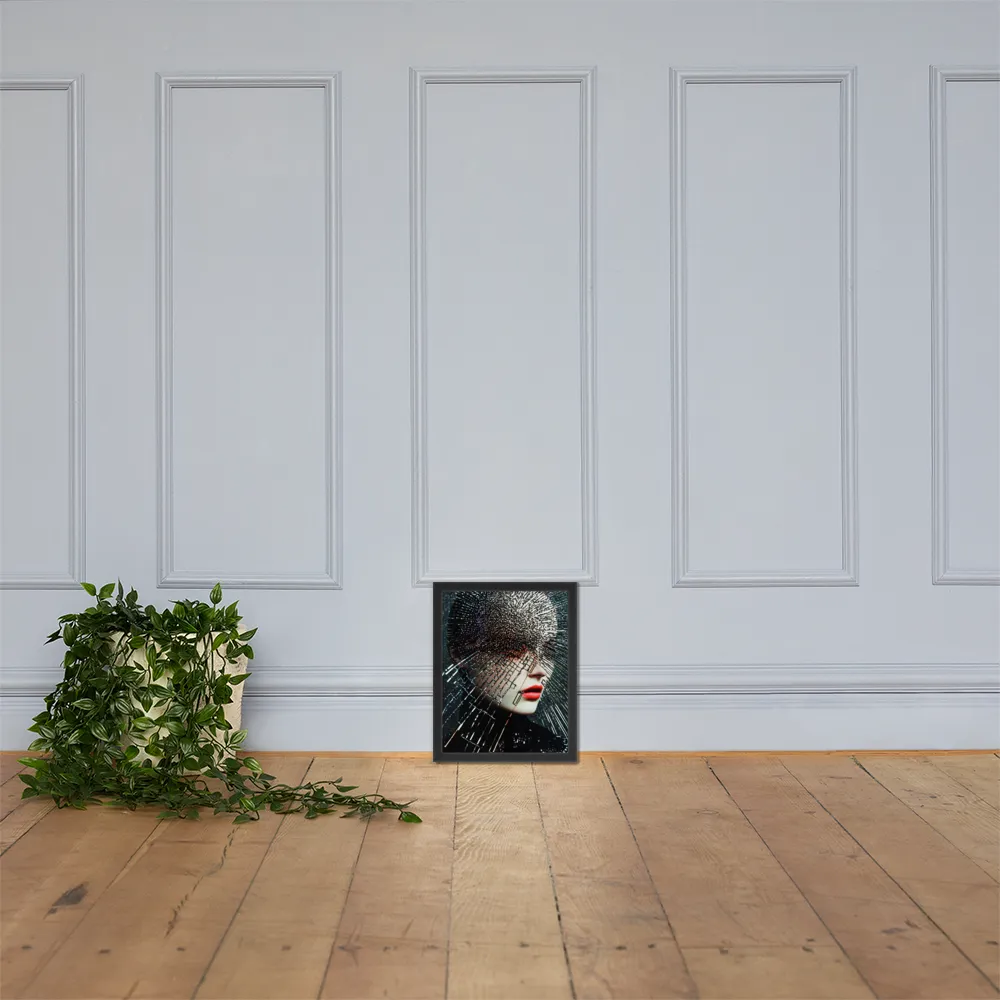 Fractured Identity | Poster with Black Frame | 11″×14″