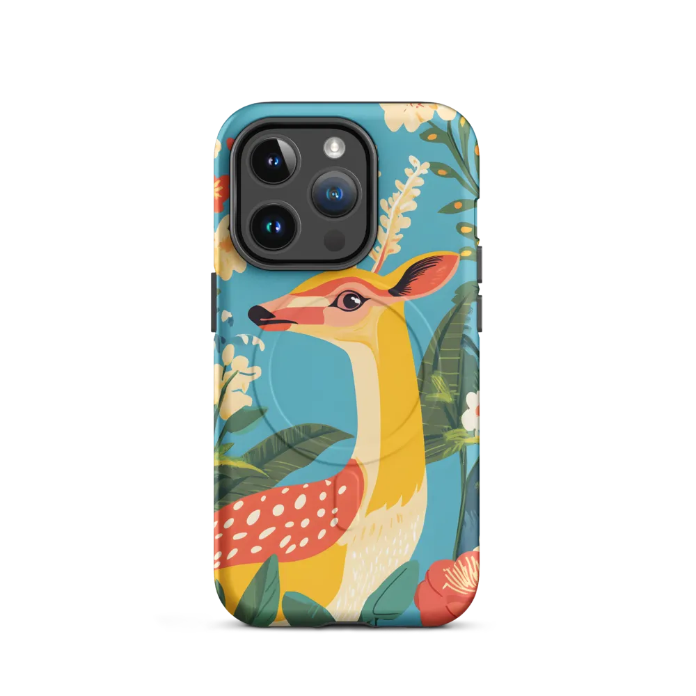 Serene Majesty: A Vibrant Deer Amidst Flora