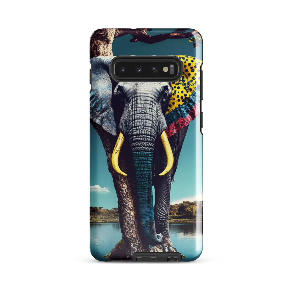 Playful Elegance: The Surreal Elephant | Phone Case |  S10 Plus | Tough Case | Glossy