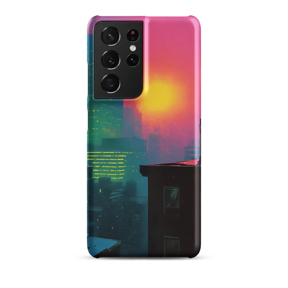Neon Horizon | Phone Case |  S21 Ultra | Snap Case | Matte