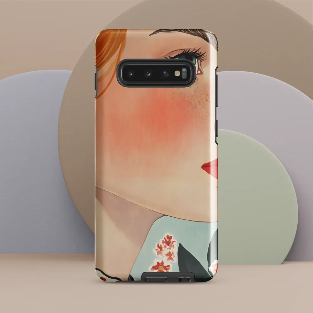 Serene Portrait of a Woman | Phone Case |  S10 Plus | Tough Case | Glossy