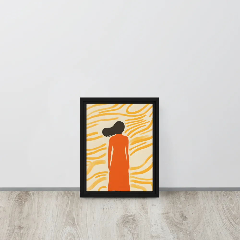 Connection to Serenity | Canvas with White Frame | 9″×12″